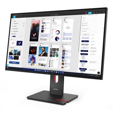 Lenovo ThinkVision T32UD-40 computersk&aelig;rm 80 cm (31.5") 3840 x 2160 pixel 4K Ultra HD LCD Sort
