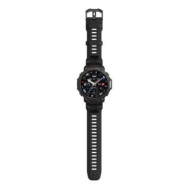 Amazfit T-Rex 3 Pro 3,81 cm (1.5") AMOLED 48 mm Digital 480 x 480 pixel Berøringsskærm Sort Wi-Fi GPS (satellit)
