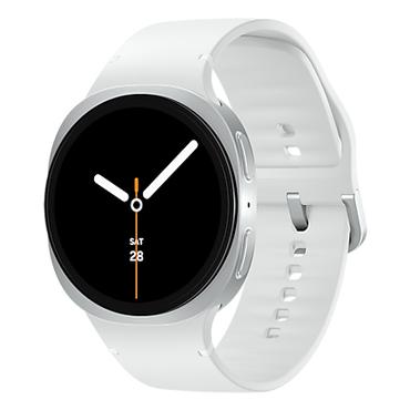 Samsung Galaxy Watch 8 3,81 cm (1.5") AMOLED 44 mm Digital 480 x 480 pixel Berøringsskærm Sølv Wi-Fi GPS (satellit)