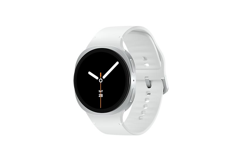 Samsung Galaxy Watch 8 3,81 cm (1.5") AMOLED 44 mm Digital 480 x 480 pixel Berøringsskærm Sølv Wi-Fi GPS (satellit)