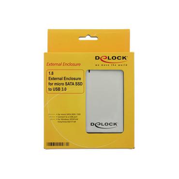 DeLOCK 1.8 External Enclosure micro SATA HDD / SSD > USB 3.0