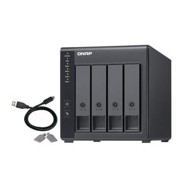 QNAP TR-004 16TB WD Red Plus NAS-Bundle NAS Erweiterungsgehäuse inkl. 4x 4TB WD Red Plus 3.5 Zoll SATA Festplatte