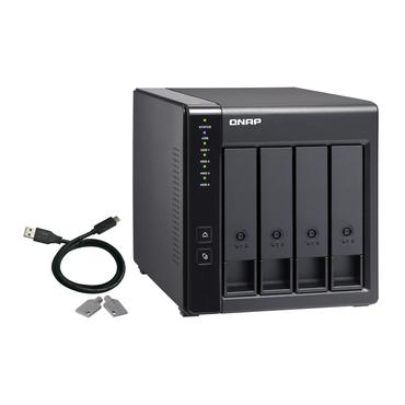 QNAP TR-004 16TB WD Red Plus NAS-Bundle NAS Erweiterungsgehäuse inkl. 4x 4TB WD Red Plus 3.5 Zoll SATA Festplatte