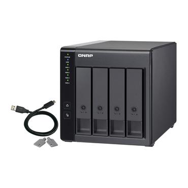 QNAP TR-004 16TB WD Red Plus NAS-Bundle NAS Erweiterungsgehäuse inkl. 4x 4TB WD Red Plus 3.5 Zoll SATA Festplatte