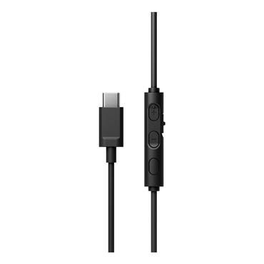 Type C On Ear Wired Black