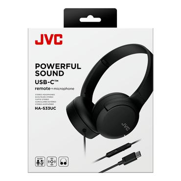 Type C On Ear Wired Black