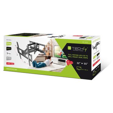 Techly ICA-PLB 3646 tv-beslag 139,7 cm (55") Sort