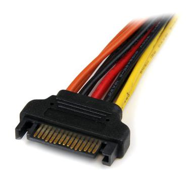 StarTech.com 6in Latching SATA Power Y Splitter Cable Adapter - M/F - 6 inch Serial ATA Power Cable Splitter - SATA Power Y Cable Adapter - strömdelare - SATA-ström till SATA-ström - 15.24 cm