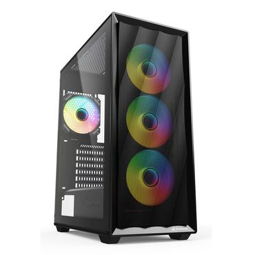 Sharkoon Kabinet - ATX - ATX, Micro-ATX, Mini-ITX - 206 mm - 487 mm - 404 mm - Sort