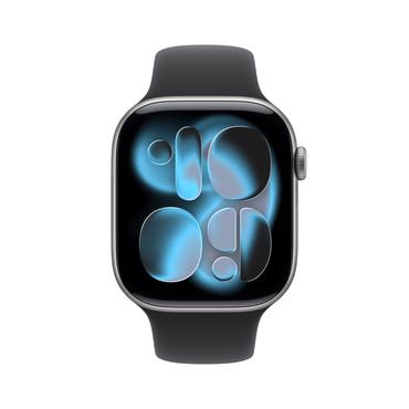Apple Watch Series 11 OLED 46 mm Digital 416 x 496 pixel Berøringsskærm 5G Grå Wi-Fi GPS (satellit)