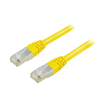 DELTACO patchkabel - 1 m - gul