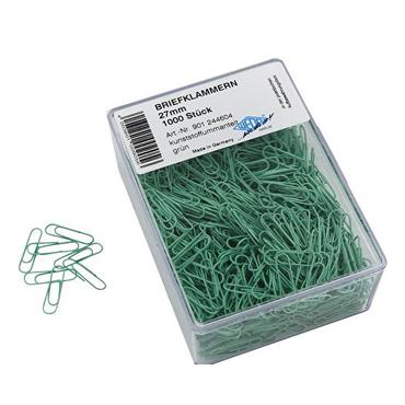 WEDO BÃ¼roklammern 27 mm ummantelt, 1.000er Dose