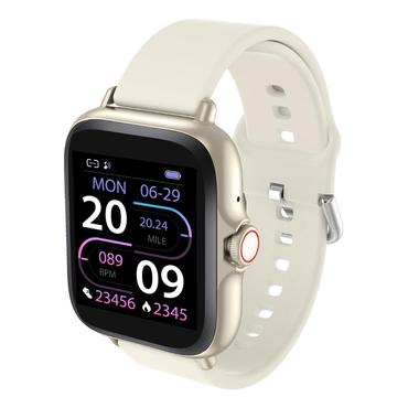 Denver SWC-156BEMK2 Smartwatch og sportsur 3,66 cm (1.44") TFT 128 x 128 pixel Berøringsskærm Beige