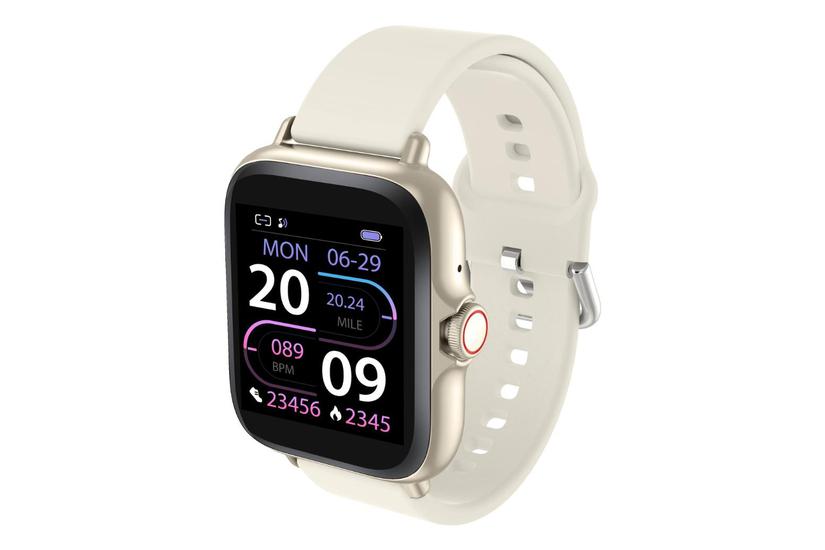 Denver SWC-156BEMK2 Smartwatch og sportsur 3,66 cm (1.44") TFT 128 x 128 pixel Berøringsskærm Beige
