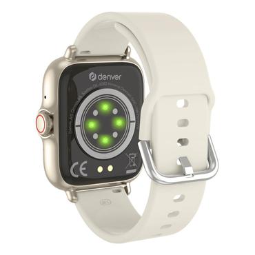 Denver SWC-156BEMK2 Smartwatch og sportsur 3,66 cm (1.44") TFT 128 x 128 pixel Berøringsskærm Beige