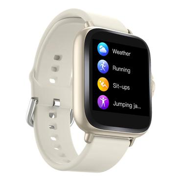 Denver SWC-156BEMK2 Smartwatch og sportsur 3,66 cm (1.44") TFT 128 x 128 pixel Berøringsskærm Beige