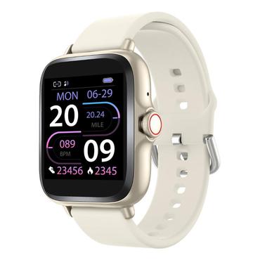 Denver SWC-156BEMK2 Smartwatch og sportsur 3,66 cm (1.44") TFT 128 x 128 pixel Berøringsskærm Beige