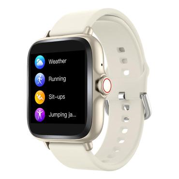 Denver SWC-156BEMK2 Smartwatch og sportsur 3,66 cm (1.44") TFT 128 x 128 pixel Berøringsskærm Beige