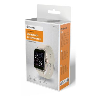 Denver SWC-156BEMK2 Smartwatch og sportsur 3,66 cm (1.44") TFT 128 x 128 pixel Berøringsskærm Beige