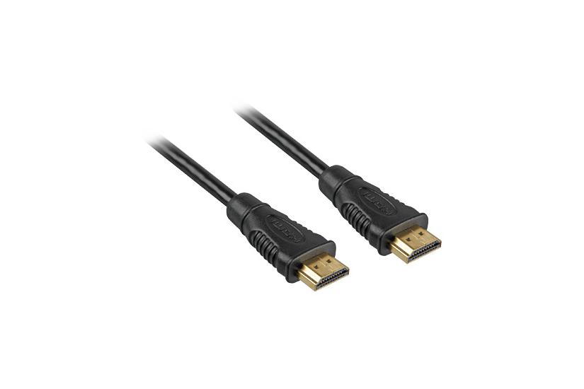 Sharkoon HDMI-kabel med Ethernet - 2 m