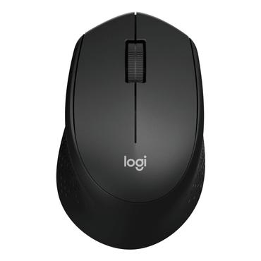 Logitech M330 SILENT PLUS - Mus - 3 knapper - trådløs - 2.4 GHz - trådløs modtager (USB) - sort