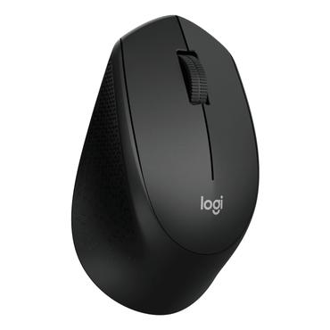 Logitech M330 SILENT PLUS - Mus - 3 knapper - trådløs - 2.4 GHz - trådløs modtager (USB) - sort