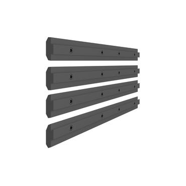 Multibrackets M Pro Series Rail Extension - monteringskomponent - svart