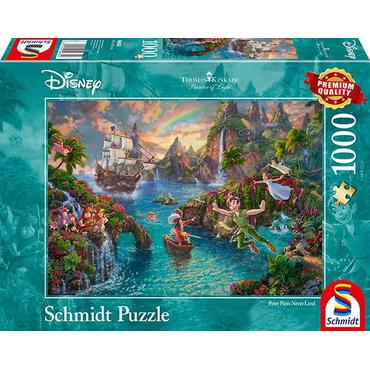 Schmidt Spiele Disney Peter Pan Puslespil 1000 stk Tegnefilm