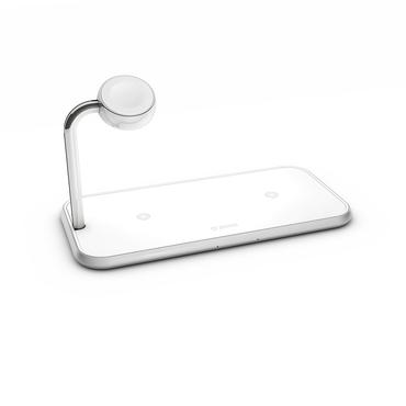 ZENS Dual+Watch Aluminium Wireless Charger trådløs opladningsmåtte - + AC-strømadapter - 20 Watt