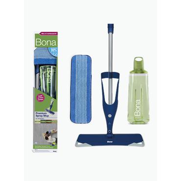 Bona Premium Spray Mop for Hard Floors reng&oslash;ringsmoppe Aluminium, Mikrofiber 850 ml V&aring;d Mikrofiber Aluminium, Bl&aring;
