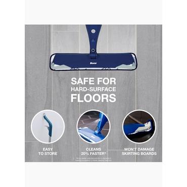 Bona Premium Spray Mop for Hard Floors reng&oslash;ringsmoppe Aluminium, Mikrofiber 850 ml V&aring;d Mikrofiber Aluminium, Bl&aring;