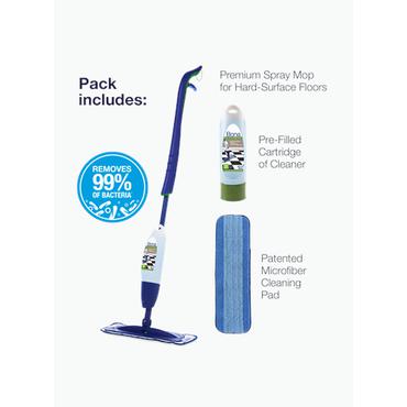 Bona Premium Spray Mop for Hard Floors reng&oslash;ringsmoppe Aluminium, Mikrofiber 850 ml V&aring;d Mikrofiber Aluminium, Bl&aring;