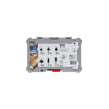 Bosch fr&auml;sningssk&auml;rarbit - f&ouml;r mjuka tr&auml;slag, l&ouml;vtr&auml; - 6 delar