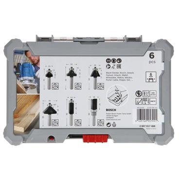 Bosch fr&auml;sningssk&auml;rarbit - f&ouml;r mjuka tr&auml;slag, l&ouml;vtr&auml; - 6 delar