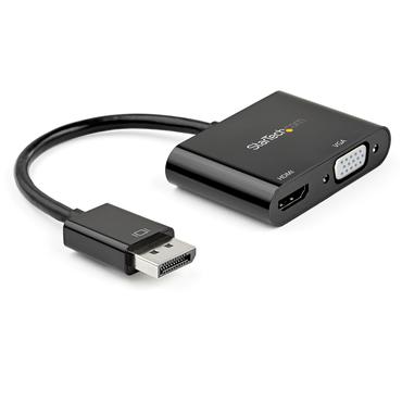 StarTech.com DisplayPort till HDMI VGA-adapter - 4K 60&nbsp;Hz - videokort - DisplayPort / HDMI / VGA - 23.2 cm