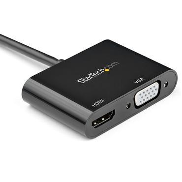StarTech.com DisplayPort till HDMI VGA-adapter - 4K 60&nbsp;Hz - videokort - DisplayPort / HDMI / VGA - 23.2 cm