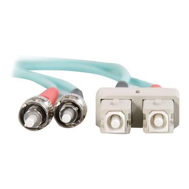 C2G SC-ST 10Gb 50/125 OM3 Duplex Multimode PVC Fiber Optic Cable (LSZH)
