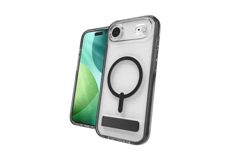 ZAGG Santa Cruz Snap Kickstand mobiltelefon etui 16,5 cm (6.5") Cover Sort, Transparent