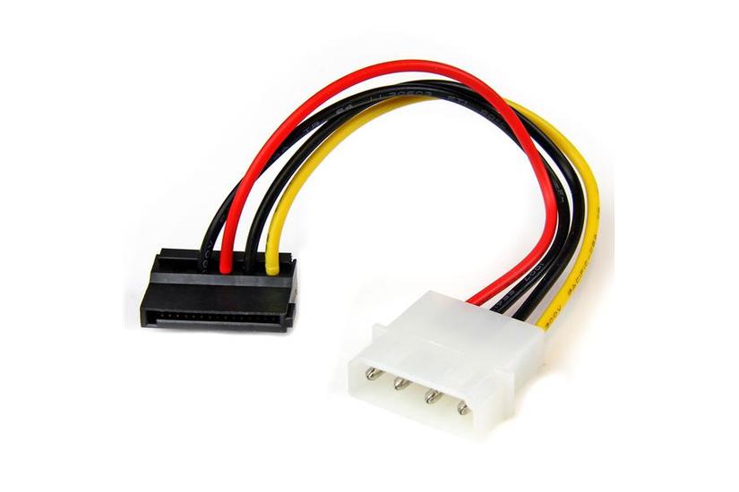 StarTech.com 15 cm 4-stifts Molex till v&auml;nstervinklad SATA-str&ouml;mkabeladapter - str&ouml;madapter - SATA-str&ouml;m till 4 pin intern effekt - 15 cm