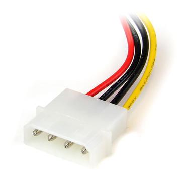 StarTech.com 15 cm 4-stifts Molex till v&auml;nstervinklad SATA-str&ouml;mkabeladapter - str&ouml;madapter - SATA-str&ouml;m till 4 pin intern effekt - 15 cm