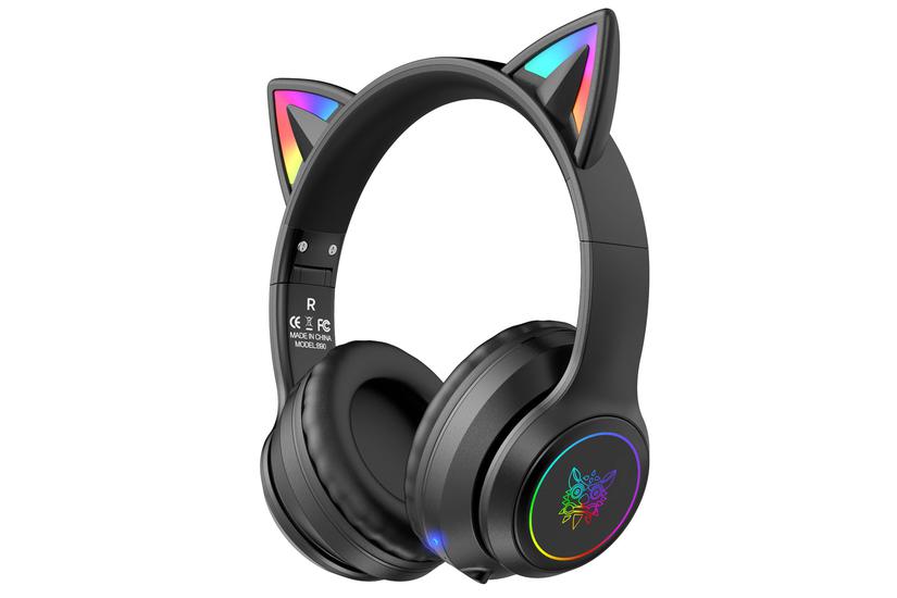 Onikuma - Ledningsført og trådløs - Blå/lilla gradient - Indbygget - 40 mm