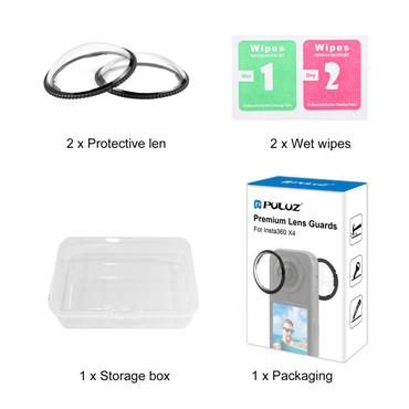 Optical glass lens cover PULUZ for Insta360 X4