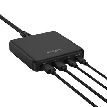 Ansmann DC465PD Laptop, Smartphone Sort Vekselstrøm Hurtig opladning Indendørs