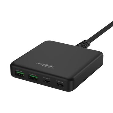 Ansmann DC465PD Laptop, Smartphone Sort Vekselstrøm Hurtig opladning Indendørs