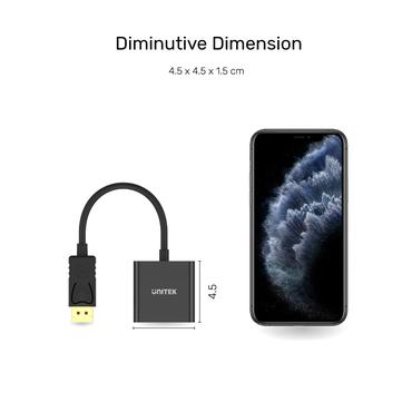 Unitek-adapter DisplayPort till VGA FullHD
