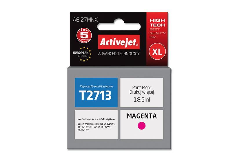 Activejet AE-27MNX Ink (erstatning Epson 27XL T2713; Supreme; 18 ml; rød)