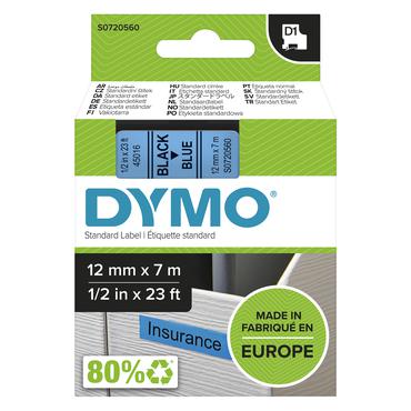 DYMO D1 - mærkattape - 1 kassette(r) - Rulle (1,2 cm x 7 m)
