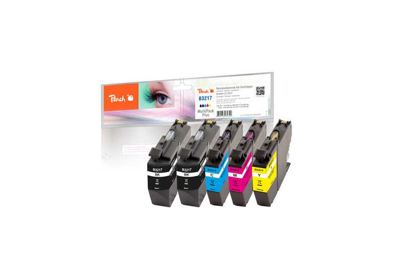 Peach PI500-225 blækpatron 5 stk Kompatibel Standard udbytte Sort, Blå, Magenta, Gul