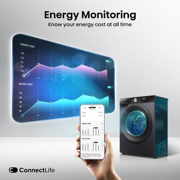 Hisense WF3S8043BB3 vaskemaskine Front-læsning 8 kg 1400 rpm Sort