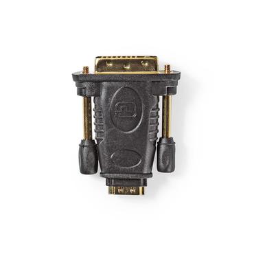 Nedis CVGB34912BK videokabel adapter HDMI Type A (Standard) DVI-D Sort, Guld